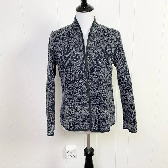 Reversible Tapestry Jacket Womens S/M Wearable Art Boho Lagenlook Colorful - Picture 12 of 16